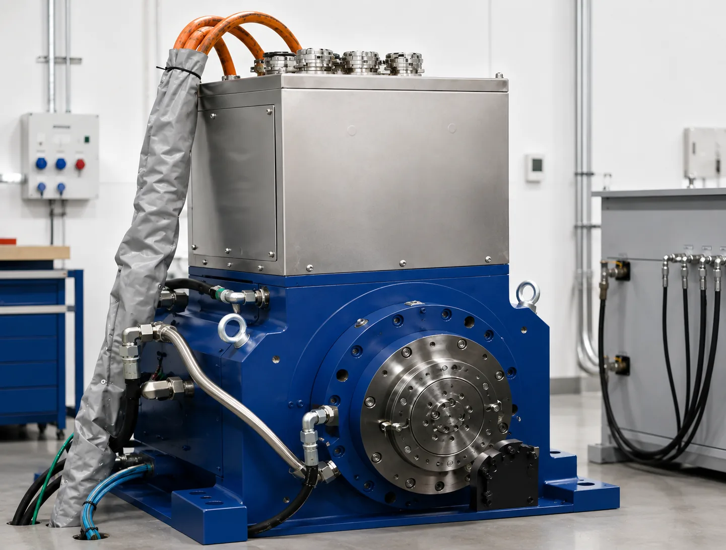 630 kW high-speed commercial vehicle dynamometer motor